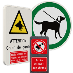 Panneaux pour chiens