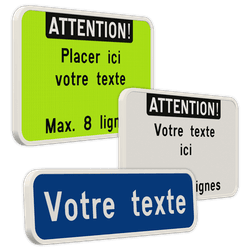 Panneaux texte Personnalisé