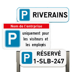 Panneaux de parking personnalisable