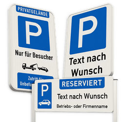 Parkschilder f&uuml;r Elektrofahrzeuge