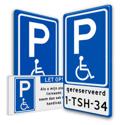 Parkeerborden mindervaliden