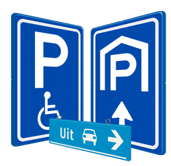 Parkeergarage bewegwijzering
