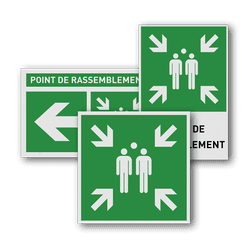 Pictogrammes de point de rassemblement