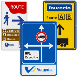 Routeborden op maat