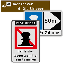 Gecombineerde scheepvaartborden