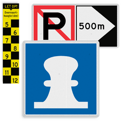 Standaard scheepvaartborden [conform richtlijnen 2008]