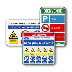 Panneaux de sécurité - Terrain