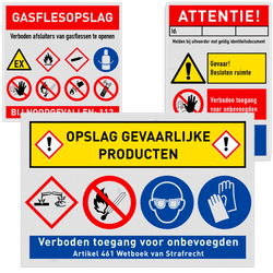 Veiligheidsborden opslag