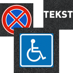 Thermoplast wegmarkeringen