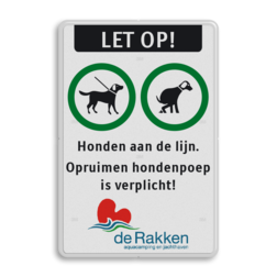 Bord verboden honden uit te laten