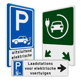 Bekijk hier alle laadpaal verkeersborden