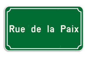 Plaque de rue Belge