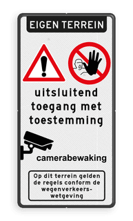 Veiligheidsbord bedrijf