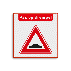 Bord pas op drempel