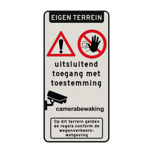 Veiligheidsbord bedrijf