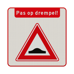 Bord pas op drempel