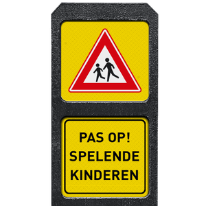 Pas op spelende kinderen