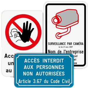 Panneaux d'information
