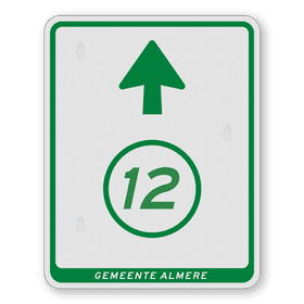 Fietsrouteborden