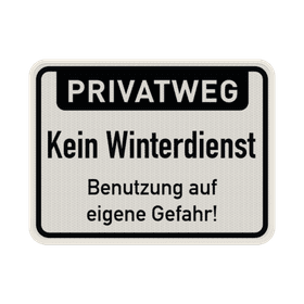 Winterdienst Schilder