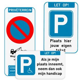 Parkeerborden Privéterrein