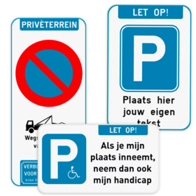 Parkeerborden Privéterrein