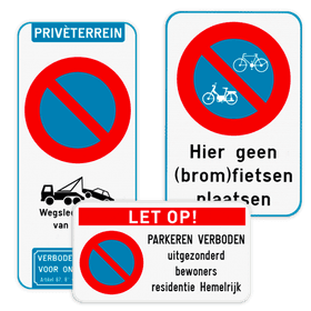 Parkeerborden verbod