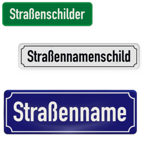 Straßenschilder