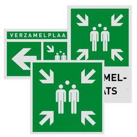 Verzamelplaats BHV pictogrammen