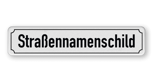 Straßenschilder Grün mit weißem Straßennamen und Rand Kaufen?