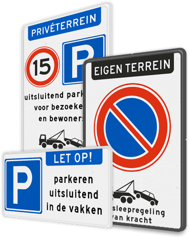 Bekijk hier alle eigen terrein verkeersborden