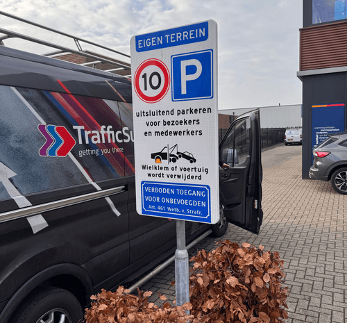 Verkeersborden eigen terrein kopen