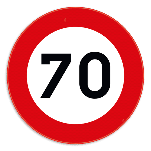 Vitesse maximale 70km/h