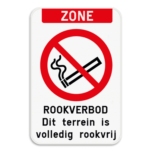 Zone Rookverbod Eigen tekst Rookverbod / Toelating Veilige en