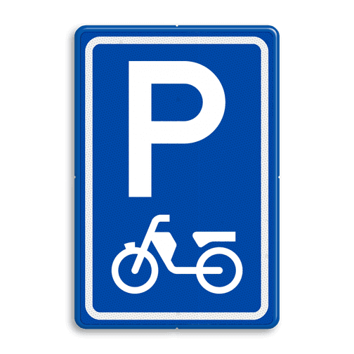 Verkeersbord E8a Parkeerplaats Brommers Kopen? Bestel nu hier!>>