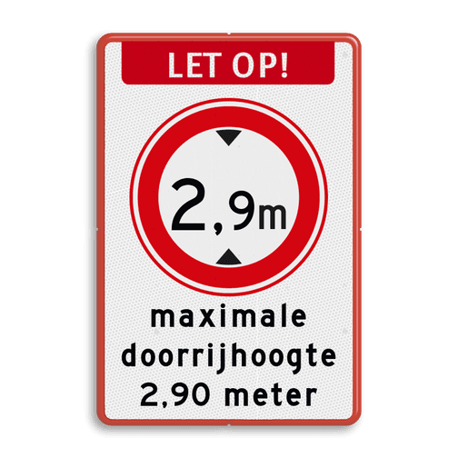 Verkeersbord Maximale Doorrijhoogte Kopen Bestel Online