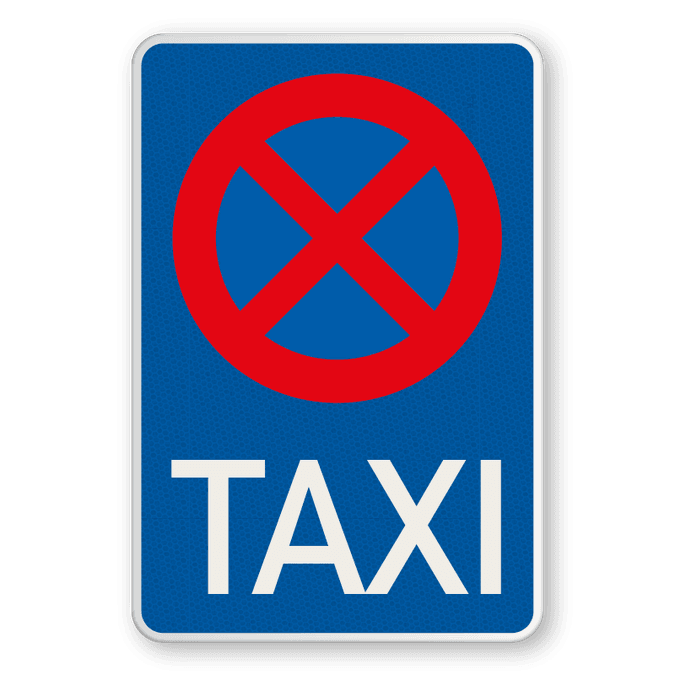 Was Gilt Bei Diesem Verkehrszeichen Taxi SCHILD Vorschriftszeichen Taxenstand kaufen? | Hier bestellen!
