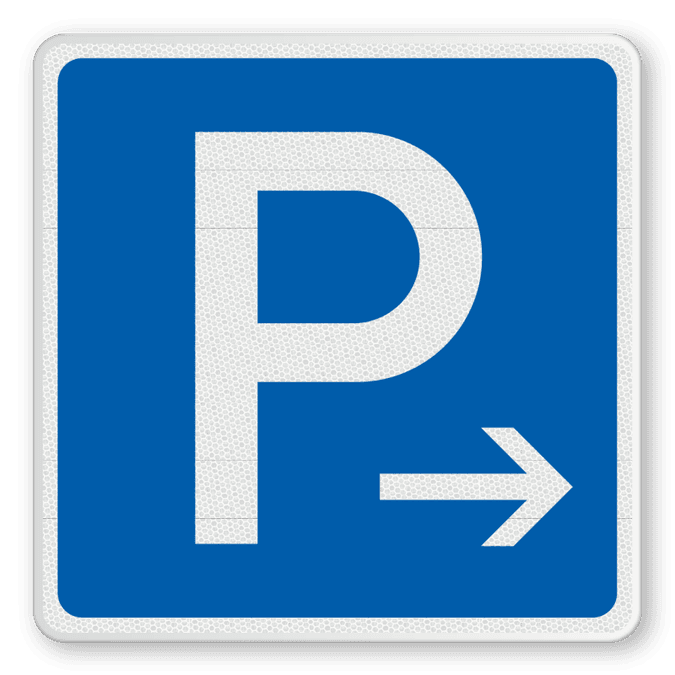 Verkehrsschilder Parken Pfeil