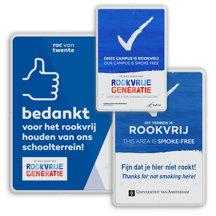 Rookvrije Generatie Informatieborden | Rookvrijterrein.nl