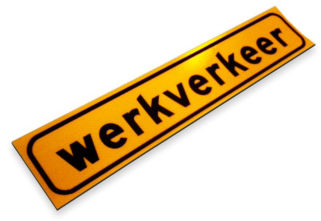 Magneetbord 800x160mm FLUOR Werkverkeer