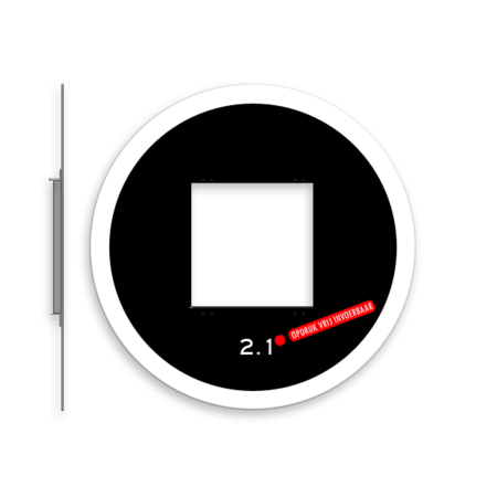 Achtergrondschild 1 lichts verkeerslicht (VKL)