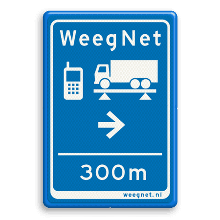 Informatiebord Route WeegNet 40x60cm