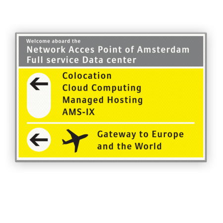 Informatiebord 1200x800mm - Schiphol-stijl