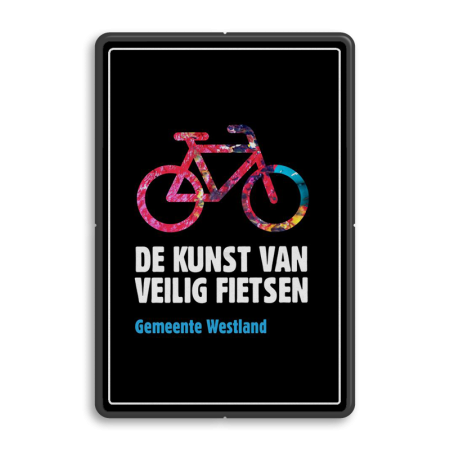 Informatiebord De kunst van fietsen - FC eigen ontwerp - 90 graden