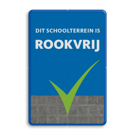 Informatiebord - Dit schoolterrein is rookvrij (oud type)