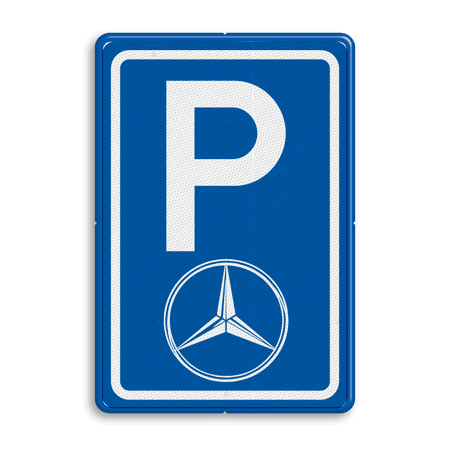 Parkeerbord E08 voor auto merk Mercedes