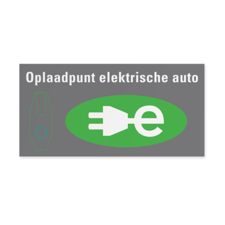 Informatiebord Opladen elektrische auto