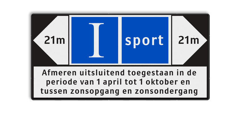 Scheepvaartbord op maat met opdruk conform opgave