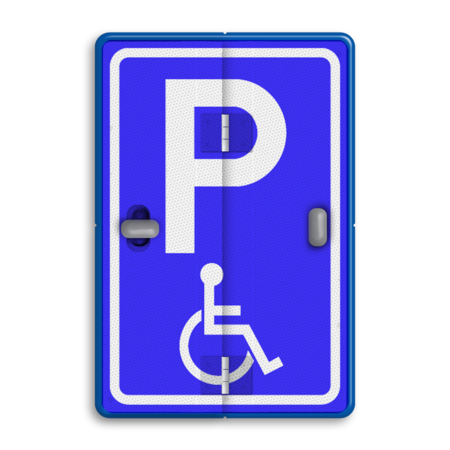 Parkeerbord met klap en 2 verschillende figuraties