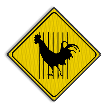 Verkeersbord Australië - ROOSTER